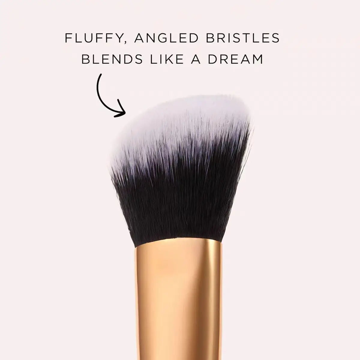Concealer paw brush - angled for seamless application
