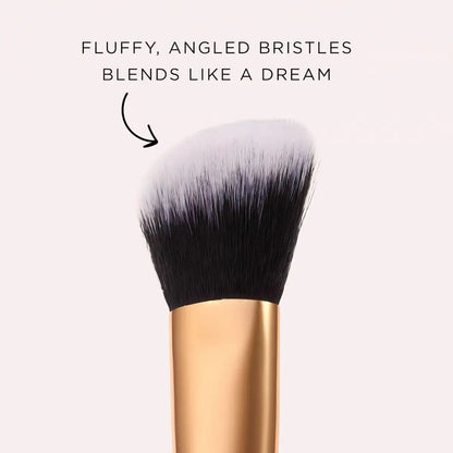 Concealer paw brush - angled for seamless application