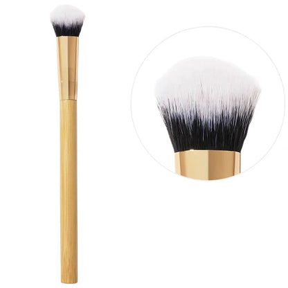 Concealer paw brush - angled for seamless application