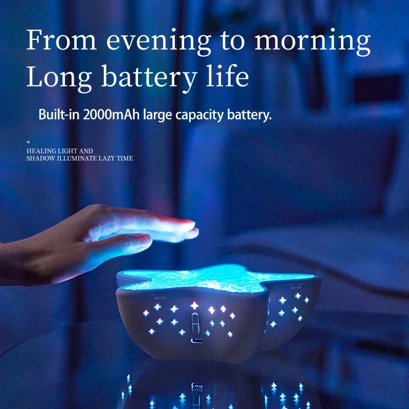 Starfish Projector Lamp, 7-Color Ocean Wave Projector Light, Planetarium Star Projector, Cute Room Decor, Romantic Gift For Family and Friend