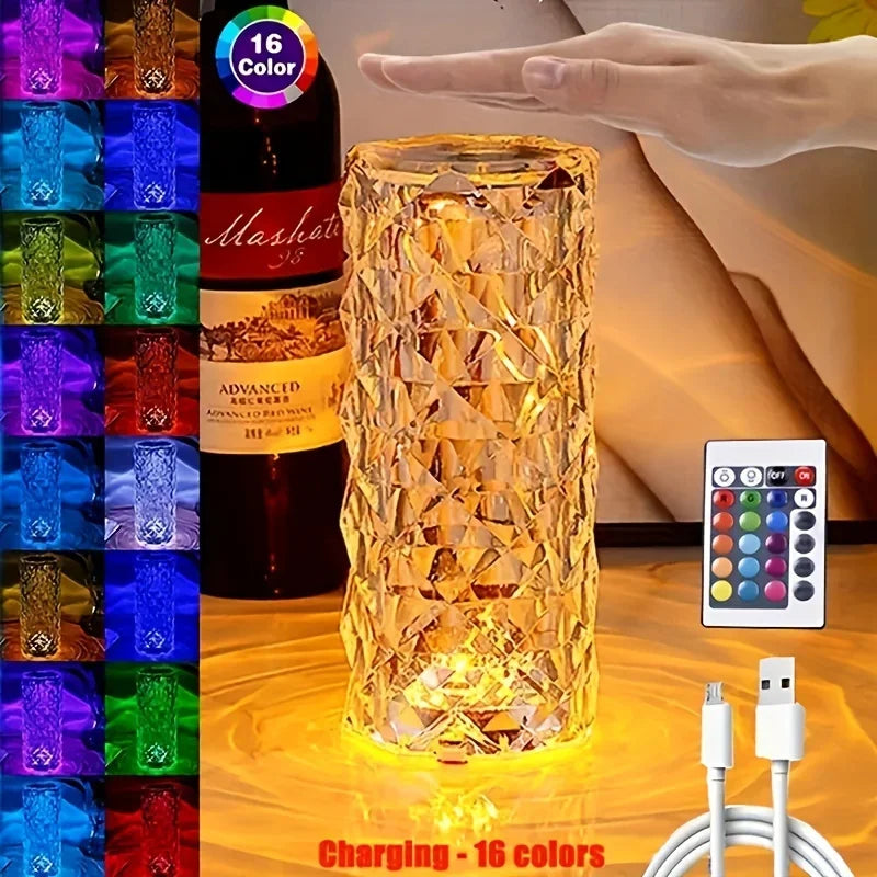 Elegant 16-Color Touch Lamp