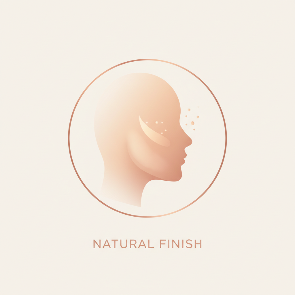 Achieves natural skin-like finish - icon