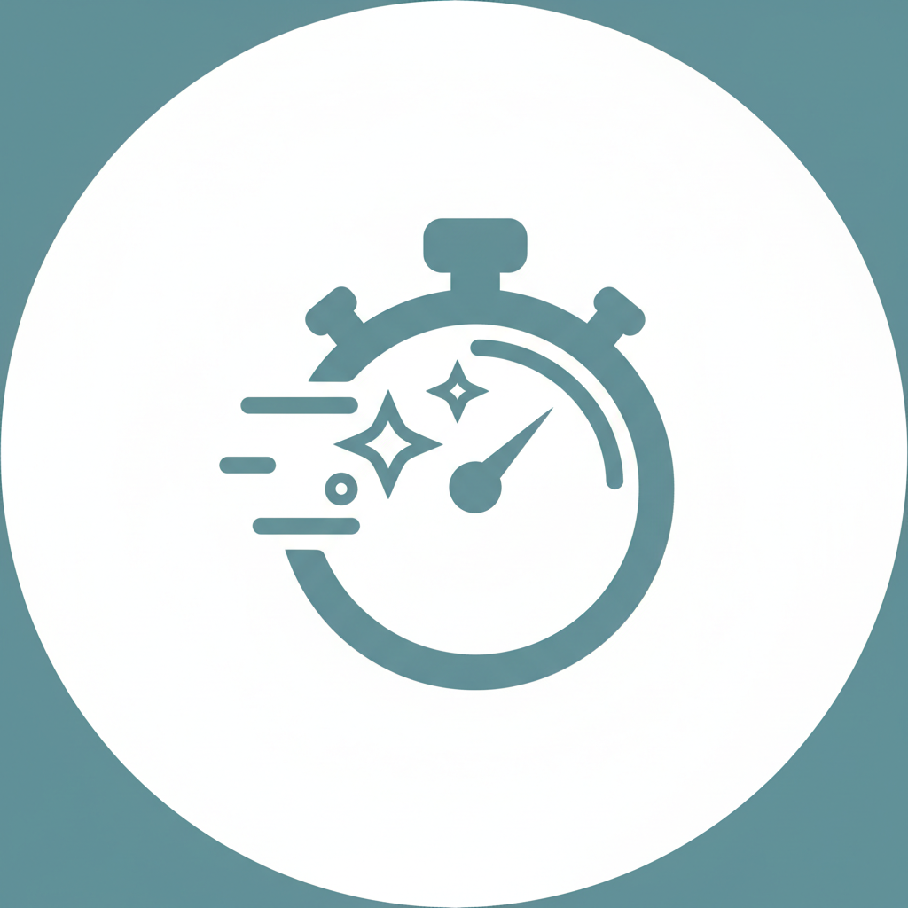 Deep cleans in seconds - icon