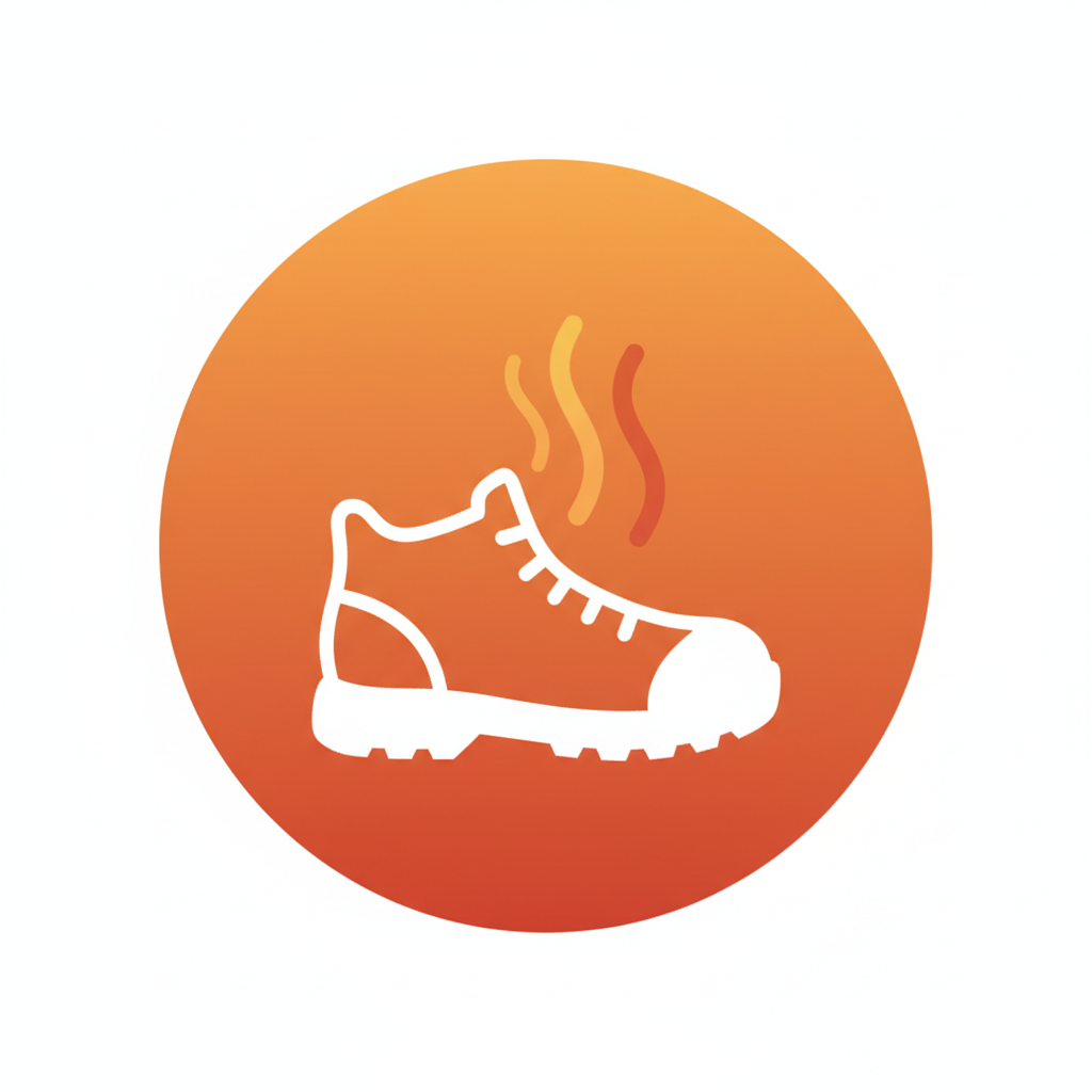 Experience warm, dry shoes - icon
