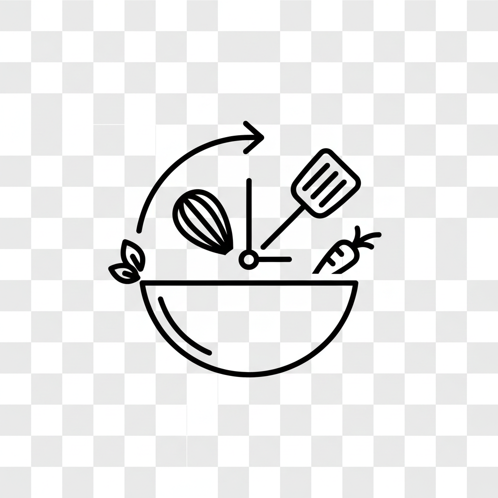 Quick and convenient meal prep - icon