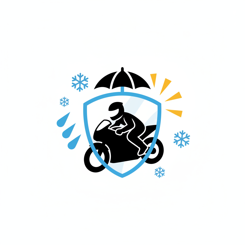 Ride safe in any weather - icon